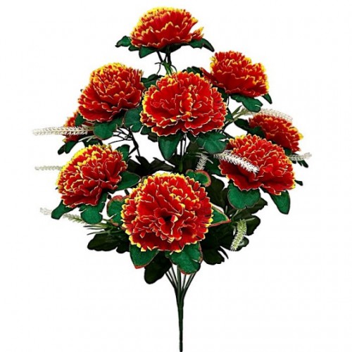Искусственные цветы букет гвоздики Великолепный век, 45см