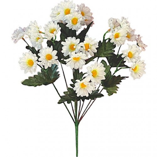 Искусственные цветы букет куст ромашек, 55см