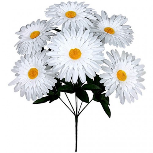 Искусственные цветы букет ромашка белая, 50см ¶