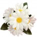 Штучні квіти букет ромашки білі заливка, 18см