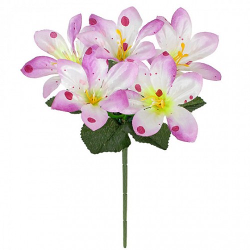 Штучні квіти букет заливка лілія атлас конфетті, 23см