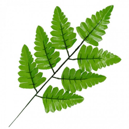 Лист штучної папороті зеленої К, 41см